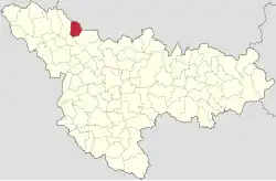 Location in Timiș County