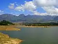 From dam crest