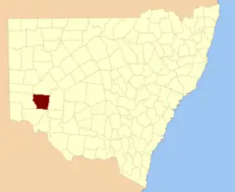 Location in New South Wales