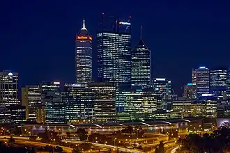 Perth central business district