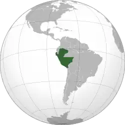 Location of Peru