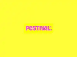 Pestival, logo, design, insect, festival, punk, yellow, pink