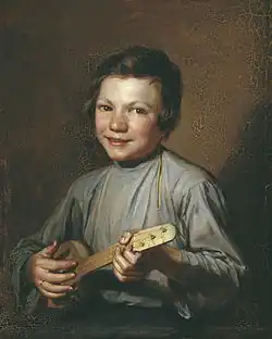 Boy with a balalaika (1835)
