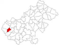 Location in Satu Mare County