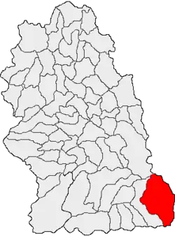 Location in Hunedoara County