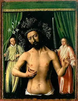 Petrus Christus, Christ as the Man of Sorrows, c. 1450[9]