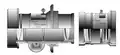 Cross section view of Petzval objectives: Portrait objective (German Porträtobjektiv) and ocular lens (German Orthoskop).