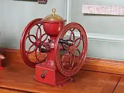 Ancient Peugeot coffee grinder.
