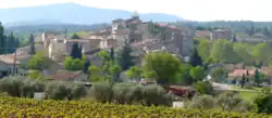 A view of Peynier, from the cemetery