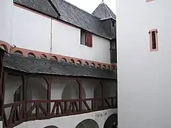 The inner courtyard