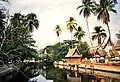 The Ho trai of Wat Yai Suwannaram in Phetchaburi built above a pond