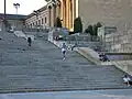 Rocky Steps and a cascade of waterfalls at the Philadelphia Museum of Art, Philadelphia (1928)