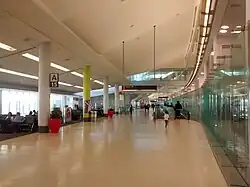 Interior of Terminal A West (airside)