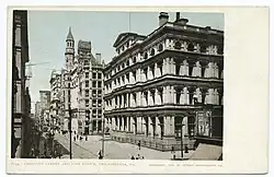 Philadelphia Record Building (center), 917-19 Chestnut St., Philadelphia (1886, demolished).