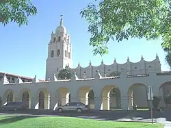 The Brophy College Chapel was built in 1928 and is located at 4701 N. Central Ave.. The Chapel was donated by Mrs. William Henry Brophy in memory of her husband. The Spanish Colonial chapel was built by the students of Brophy College. It was listed in the National Register of Historic Places on August 10, 1993, reference #93000747.