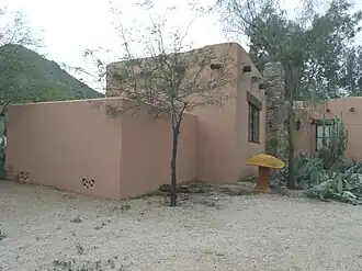 The first building built in 1929 by William Eugene D'Allemund