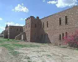 Side view of the castle