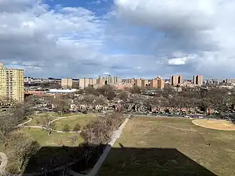 The James Monroe and Clason Point Gradens Houses in 2020.