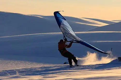 Kitewing in Lapland, photo taken by Patrick Blom