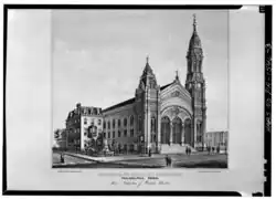 St. Charles Borromeo Roman Catholic Church, 902 South 20th Street, at the edge of Black Doctors' Row c. 1885