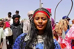 A Toubou woman in traditional attire