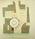 Ground plan of Santo Sepolcro with Renaissance portico