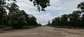 The view of the main runway of the Piardoba Airfield as on 26 July 2025. The air base is under the control of the Indian Ministry of Defence.