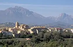 View of Picciano from the east