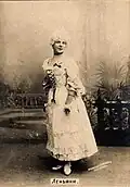Legnani in the title role of La Camargo, revived by Lev Ivanov. St. Petersburg, 1901.