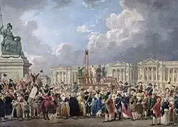 Execution on the future Place de la Concorde