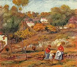 Landscape near Cagnes, by Pierre-Auguste Renoir