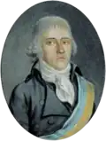 Pierre-Elie Bergier, politician of the Helvetic Republic, wearing the sash of the magistrates of the Canton of Léman, c. 1798