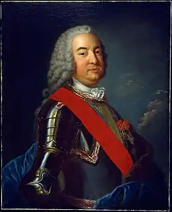 c. 1754 portrait of Pierre de Rigaud, marquis de Vaudreuil-Cavagnial
