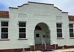 Pierson Town Center, formerly Pierson Elementary School, which was built in 1926 and now houses the Pierson Town Hall and the Utilities Department.