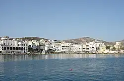 View of the port of Pigadia