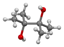 Ball-and-stick model of pinacol