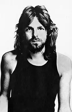 Wright on the gatefold of Meddle in 1971