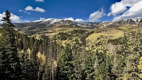 The South San Juan Mountains during the Autumn, just a few miles from town.