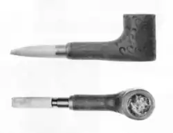 The Pipe pistol was an emergency weapon that looked like an ordinary pipe, but carried a .22 caliber firing mechanism.