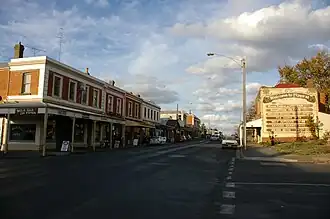 Looking along Piper Street, Kyneton