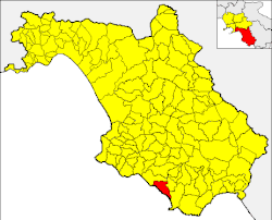 Pisciotta within the Province of Salerno
