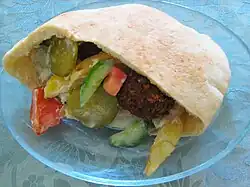 Falafel in Pita, of Arab origin