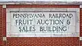 Sign on the front of the Produce Terminal
