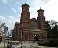 Pittsburgh's Grand Hall at the Priory (formerly St. Mary's German Catholic Church), built in 1854, located at the corner of Pressley, Nash and Lockhart Streets