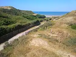 The route to Ecault beach