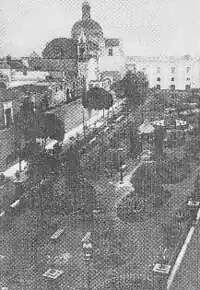 19th century view of the square