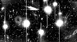 Astrophotography shot of Pleiades