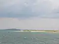 Tip of Plymouth Beach, with Duxbury in the distance