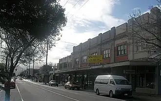 Poath Road Village shopping centre is the heart of suburban Hughesdale and retains a distinctively interwar character