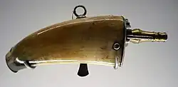 Powder flask (Powder horns )in "Palais des Beaux-Arts" of Lille France